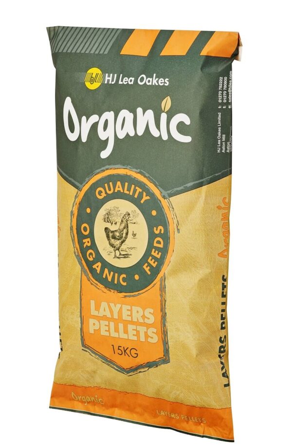 HJ Lea Oakes Organic Layers Pellets 15kg Click & Collect