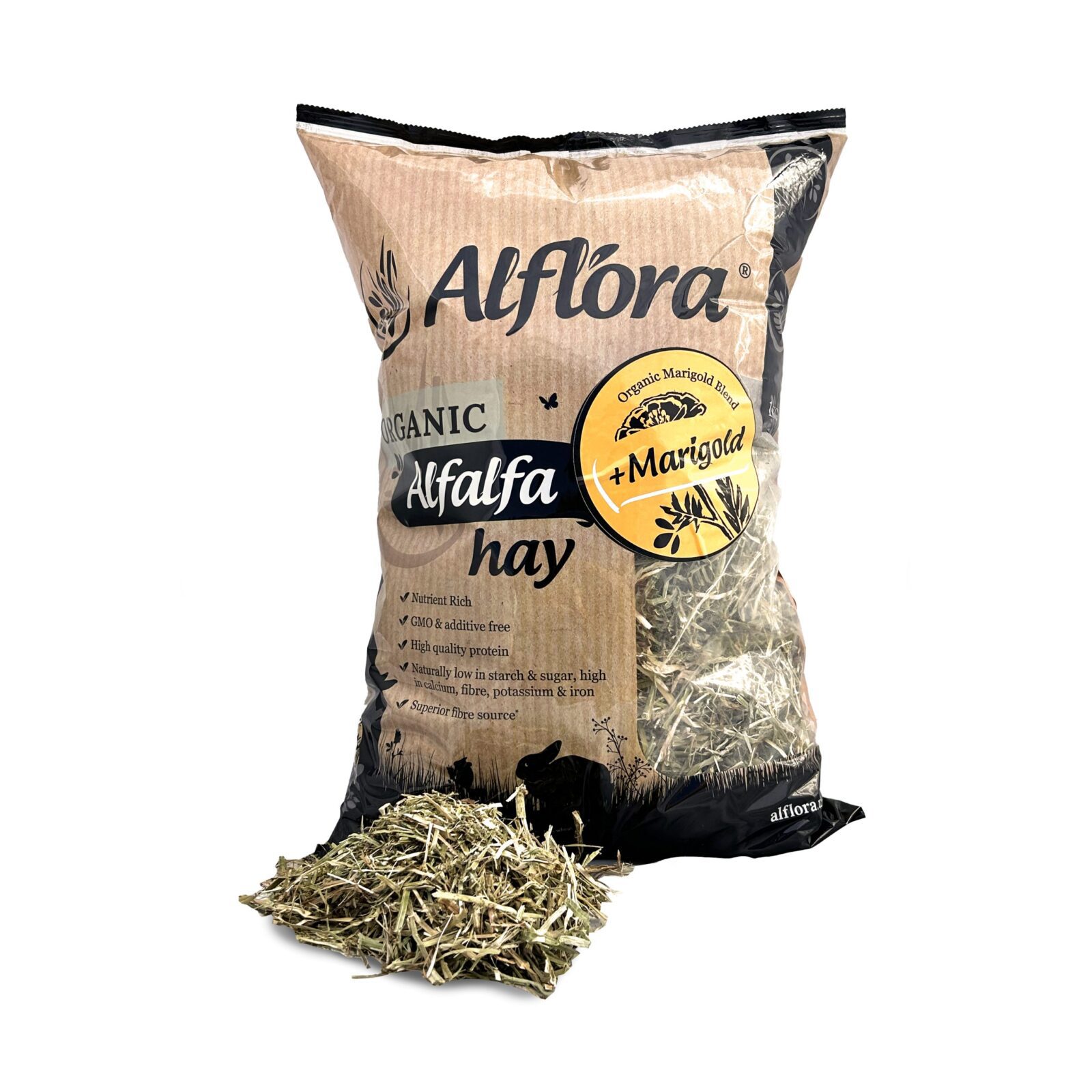 Alflora Organic Alfalfa Hay 1kg - Image 4