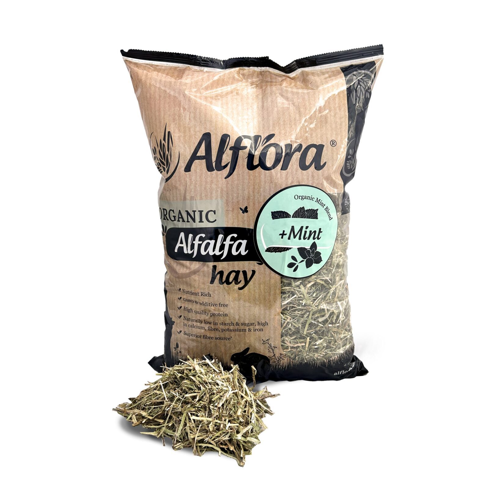 Alflora Organic Alfalfa Hay 1kg - Image 5
