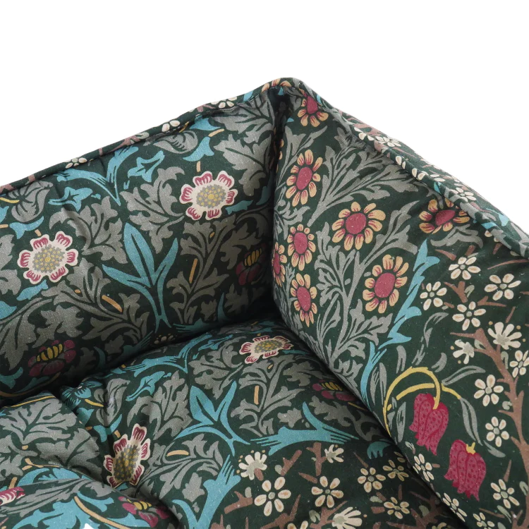Morris & Co Blackthorn Print Square Bed - Image 3