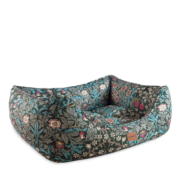 Morris & Co Blackthorn Print Square Bed - Image 2