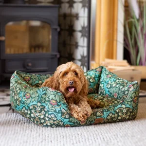 Morris & Co Blackthorn Print Square Bed