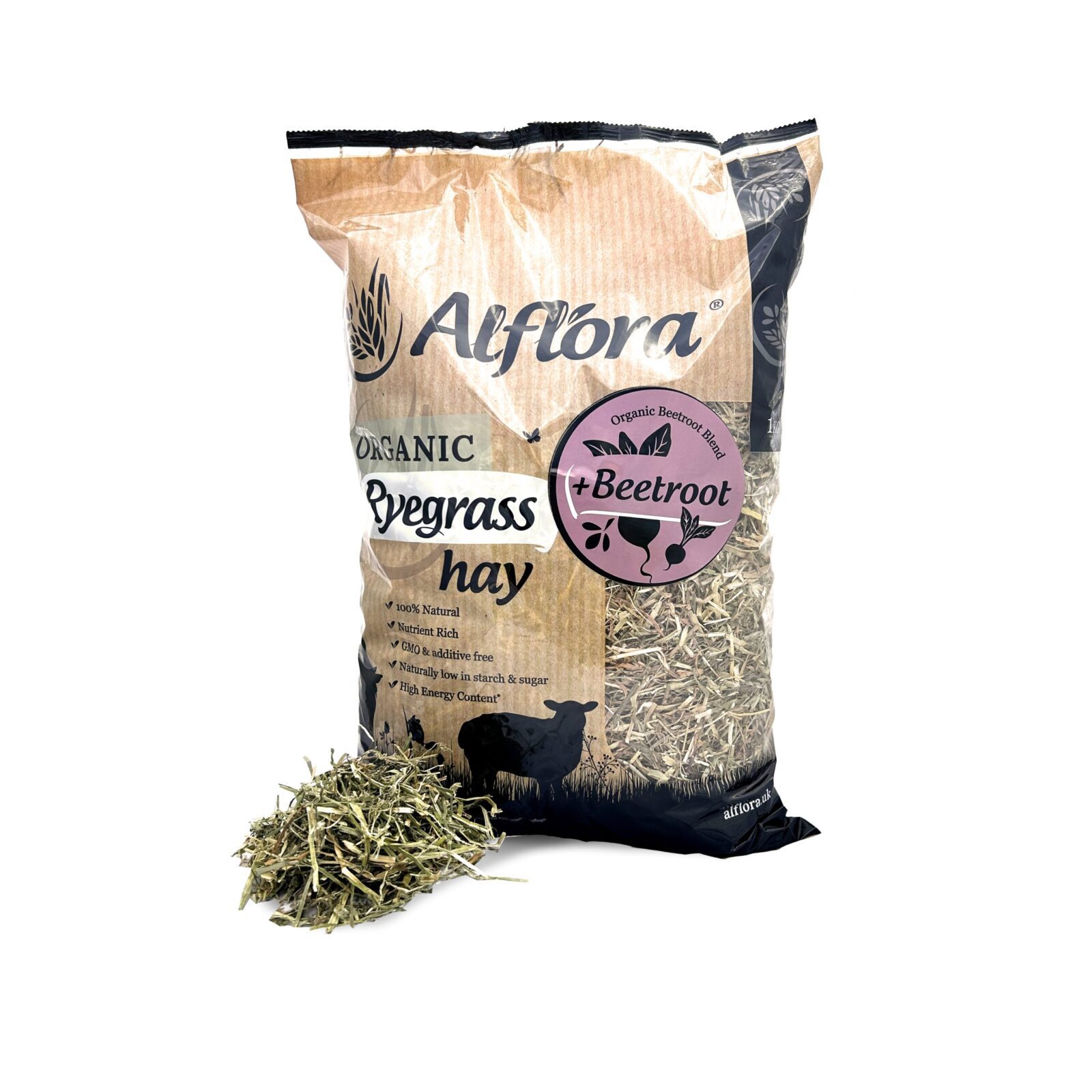Alflora Organic Ryegrass Hay 1kg - Image 2