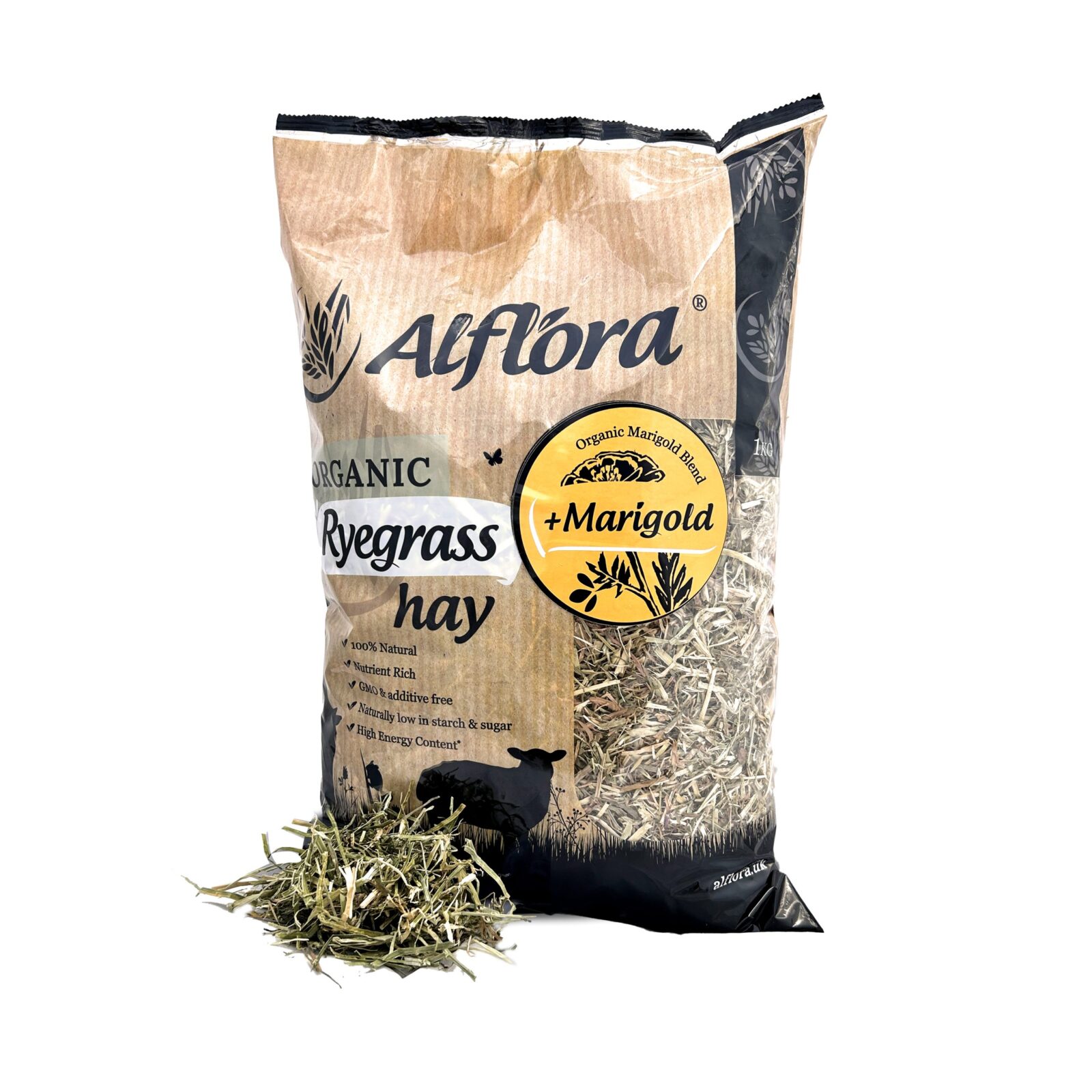 Alflora Organic Ryegrass Hay 1kg - Image 4