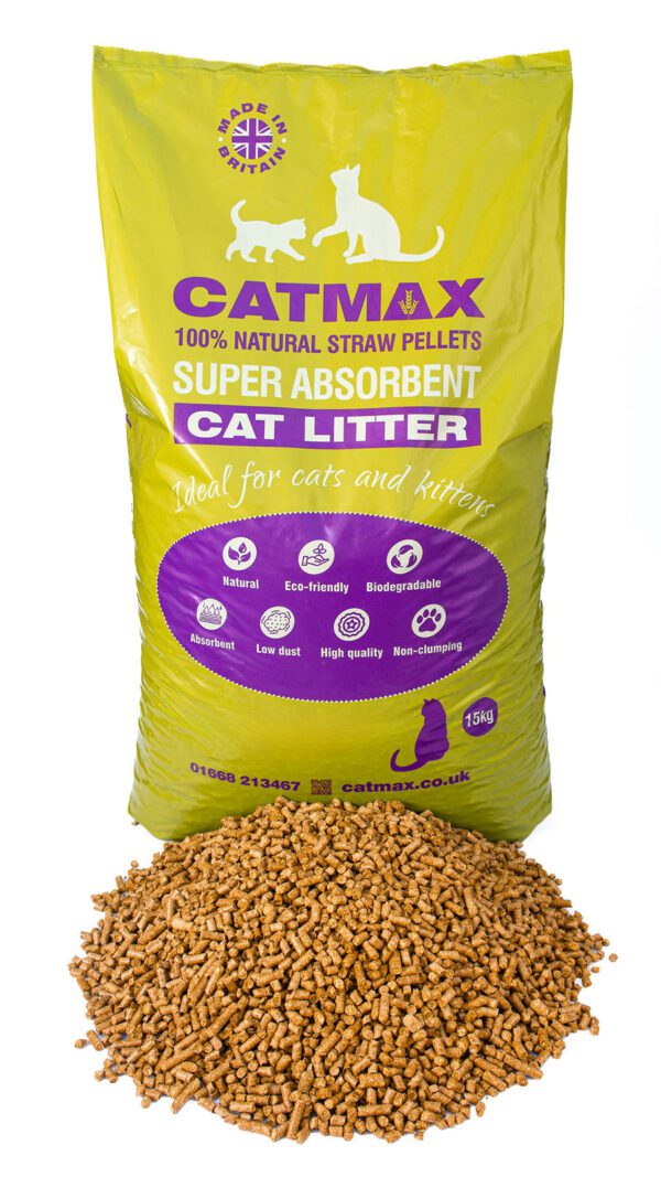 Bedmax Catmax Straw Pellet Cat Litter 15kg Click & Collect