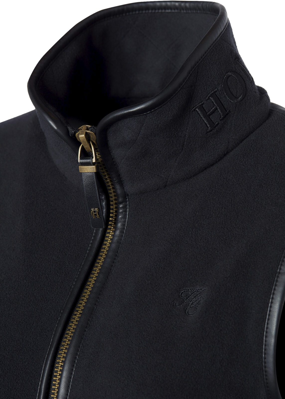 Holland Cooper Country Fleece Gilet -Black - Image 8