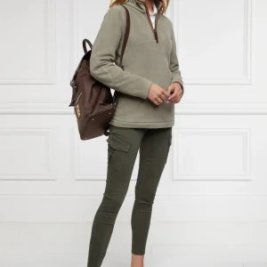 Holland Cooper Country Fleece Half Zip -Sage