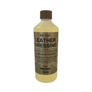 A traditional vegetable oil based leather dressing with lanolin to keep the leather soft and supple.