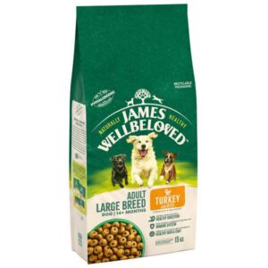 James Wellbeloved Dog Adult Large Breed Turkey & Rice 15kg Click & Collect