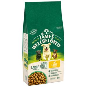 James Wellbeloved Dog Adult Large Breed Lamb & Rice 15kg Click & Collect 