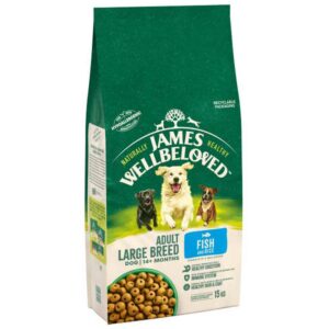 James Wellbeloved Dog Adult Large Breed Fish & Rice 15kg Click & Collect