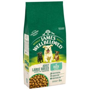 James Wellbeloved Dog Adult Large Breed Duck & Rice 15kg Click & Collect