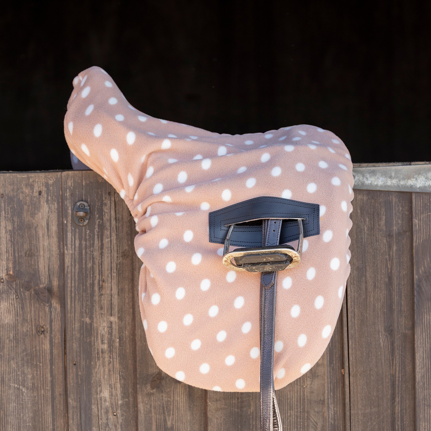 Dotty Fleece Ride on Saddle Cover by Supreme Products - Image 2