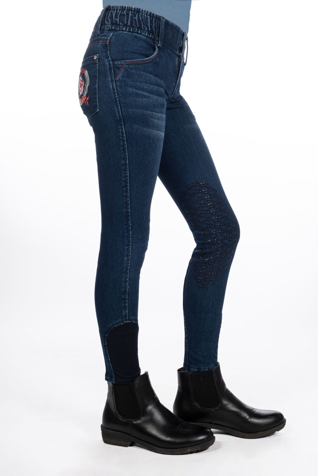 HKM Riding Breeches Denim -Aymee - Image 7