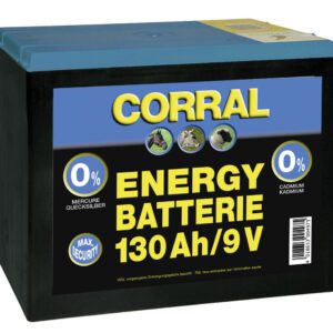 Standard dry battery for use with electric fences. Non-rechargeable.