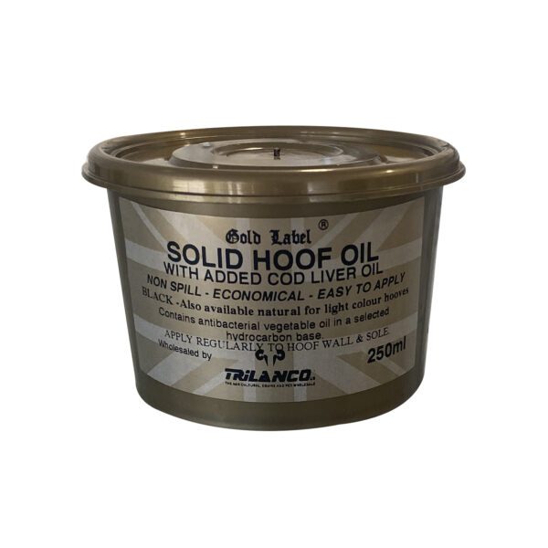 Gold Label Solid Hoof Oil Black