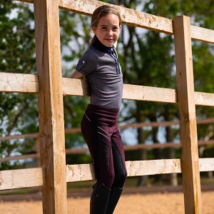 Premier Equine Girls Full Seat Gel Pull On Riding Tights -Astrid