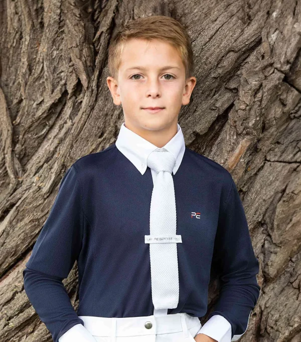 Premier Equine Boy's Long Sleeve Show Shirt -Mini Giulio