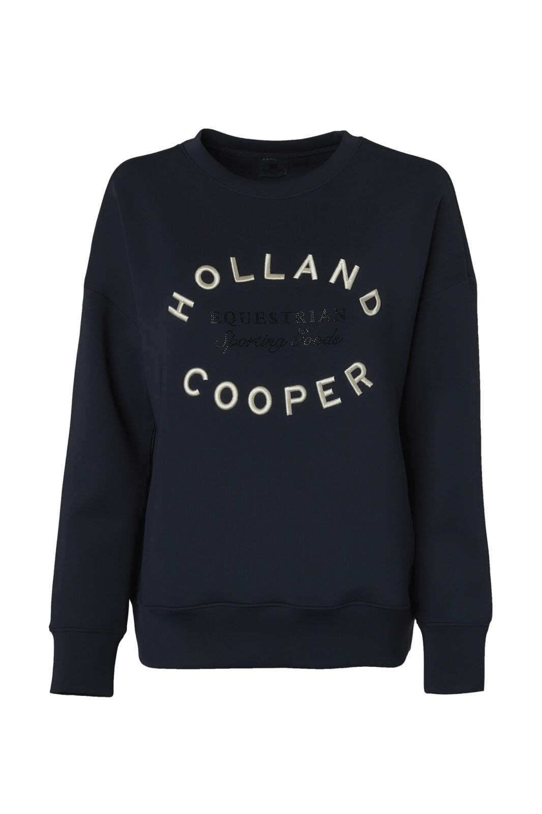 Holland Cooper Crystal Crew Neck Sweat -Ink Navy - Image 6