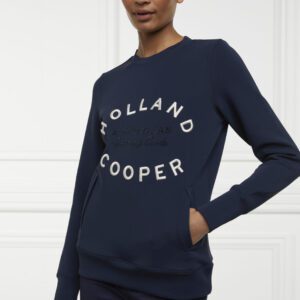 Holland Cooper Crystal Crew Neck Sweat -Ink Navy