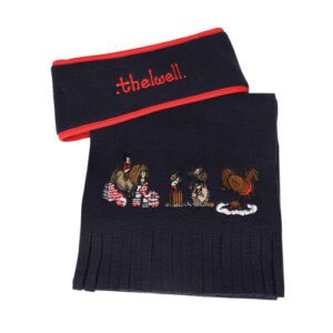 Hy Equestrian Thelwell Collection Practice Makes Perfect Fleece Headband & Scarf Set