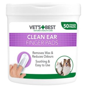Vets Best Clean Ear Finger Pads 50 Pads