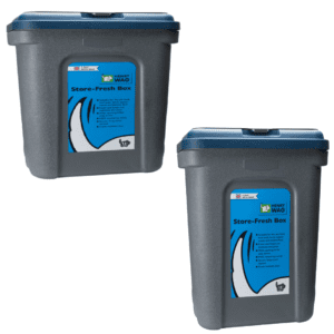 Perfect for storing dry pet food, bird seed, horse supplements and poultry feed.