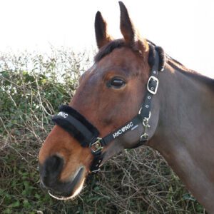 HY Equestrian Faux Fur Head Collar & Lead Rope -HYCONIC