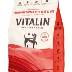 Vitalin Adult Farmhouse Supper with Beef & Veg 12kg Click & Collect