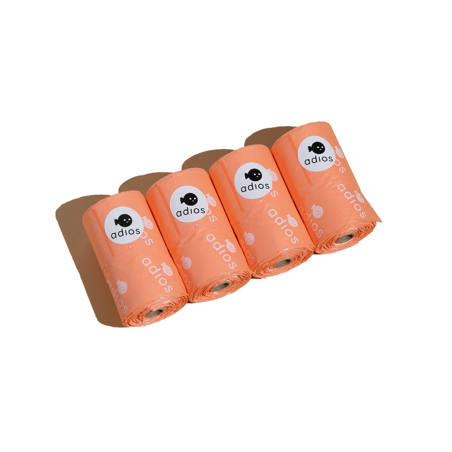Adios Poo Bags 4 Rolls -Handle
