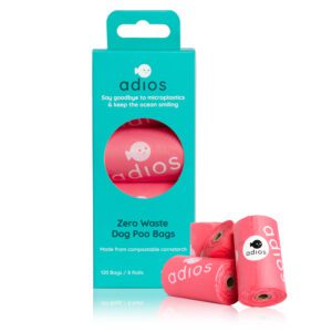 Adios Poo Bags 8 Rolls -Non Handle