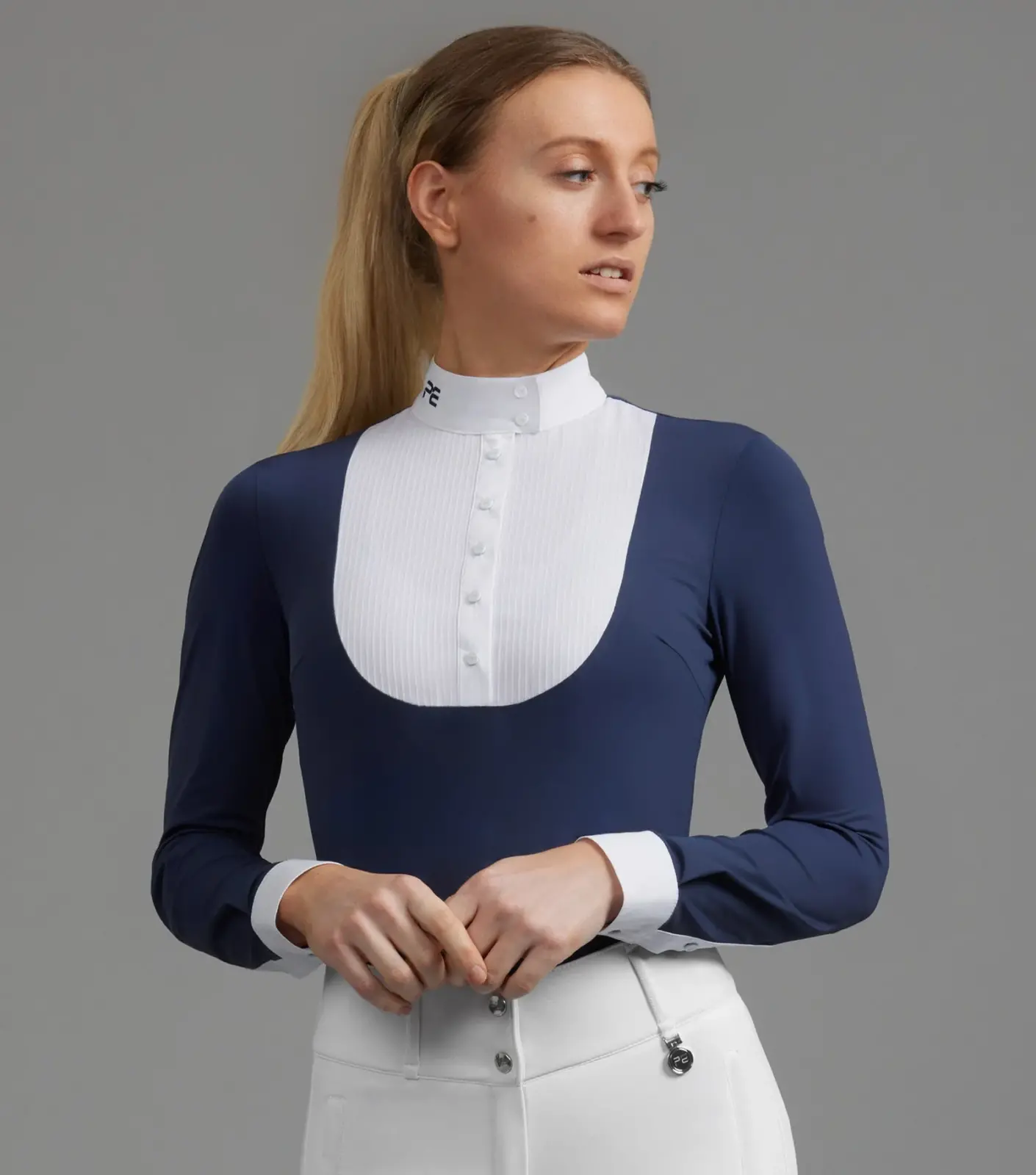 Premier Equine Ladies Long Sleeve Competition Shirt -Navarra - Image 4