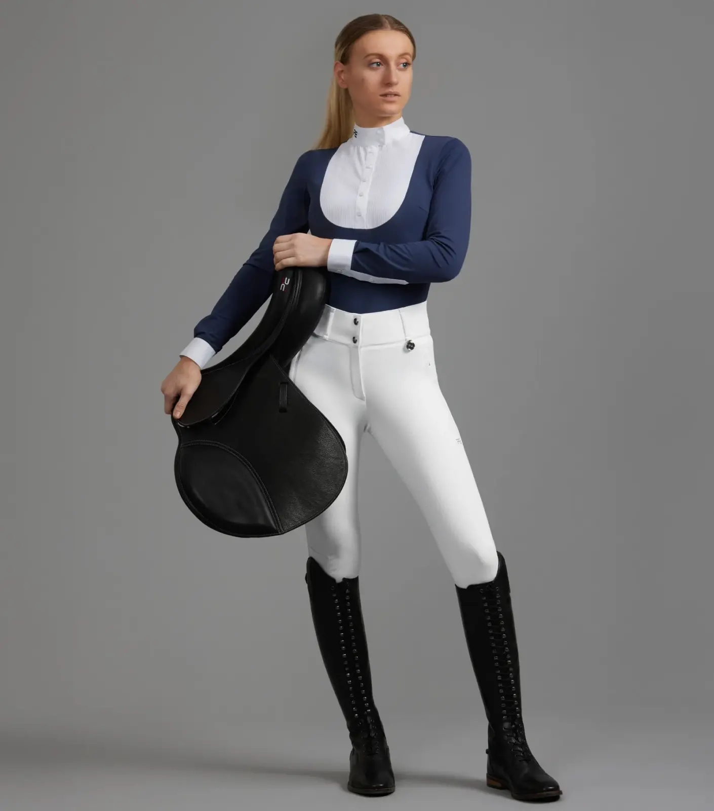 Premier Equine Ladies Long Sleeve Competition Shirt -Navarra - Image 2