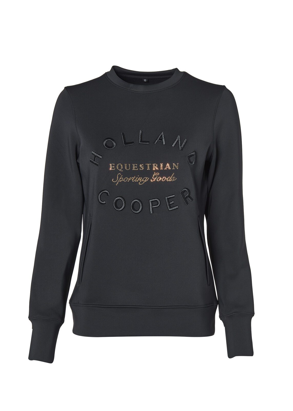 Holland Cooper Crystal Crew Neck Sweat -Black - Image 5