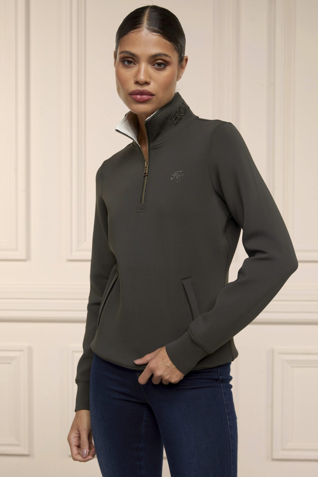 Holland Cooper Training Henley -Dark Olive