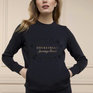 Holland Cooper Crystal Crew Neck Sweat -Black
