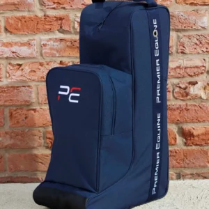 Premier Equine Tall Boot Bag with Storage Navy -PE Team