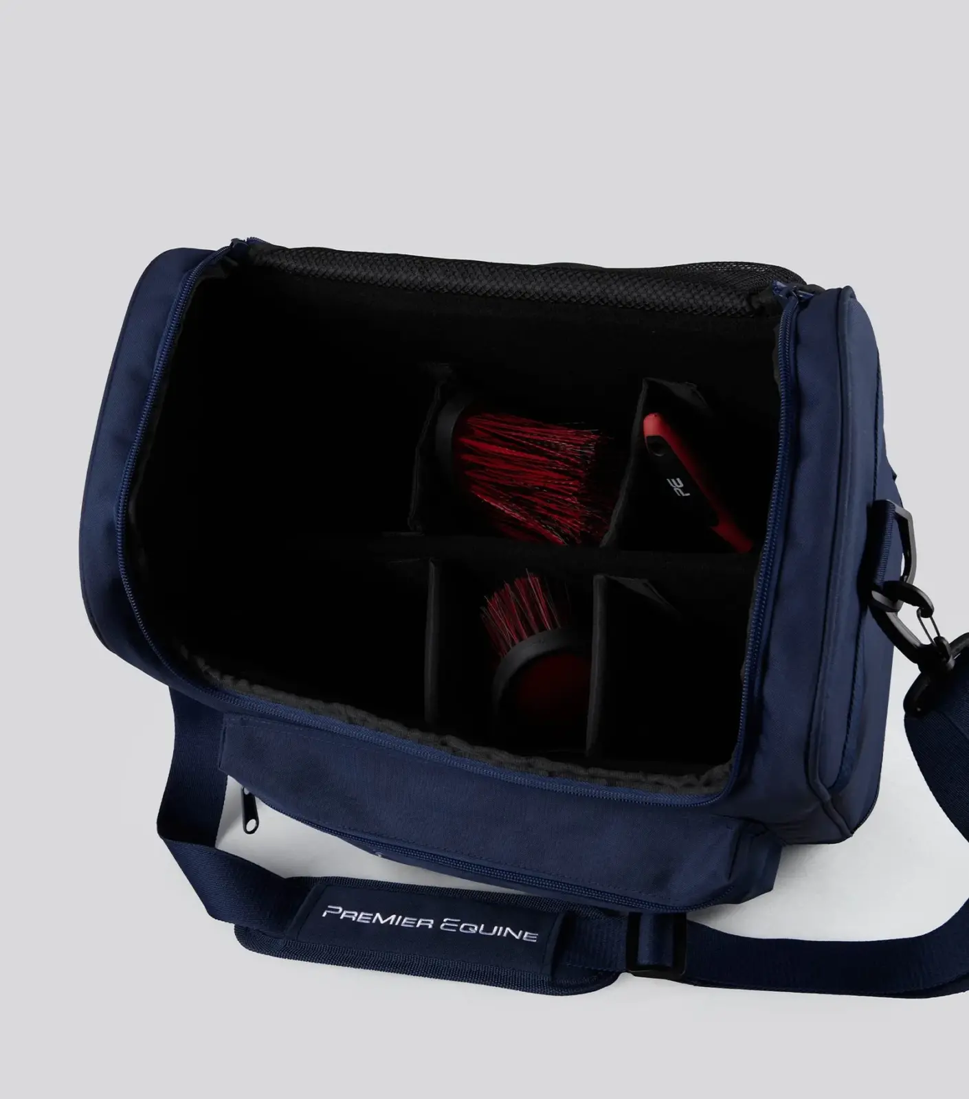 Premier Equine Tall Grooming Bag Navy -PE Team - Image 5