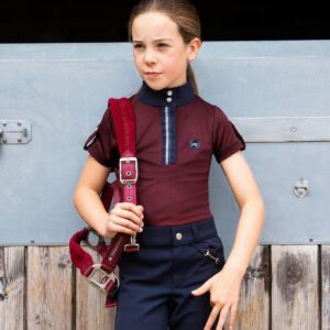 Premier Equine Girl's Technical Short Sleeve Riding Top -Mini Amia 
