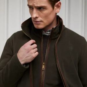 Holland Cooper Country Fleece Jacket Mens -Khaki