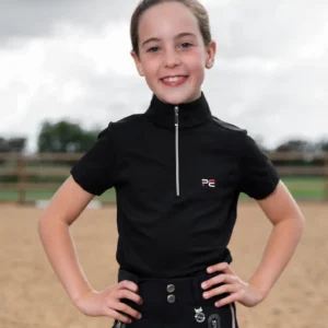 Premier Equine Girl's Technical Short Sleeve Riding Top -Mini Remisa