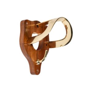 HKM Bridle Hook -Wood and Brass