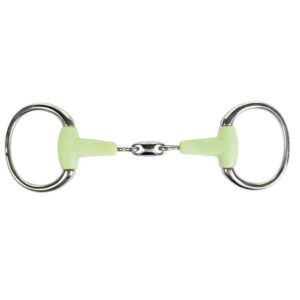 HKM Eggbutt Snaffle with Lozenge -Apple -18mm