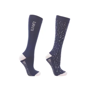 Hy Equestrian Mizs Socks (Pack of 2) -Elevate Allure 