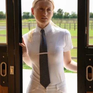 Premier Equine Ladies Short Sleeve Tie Shirt -Luciana