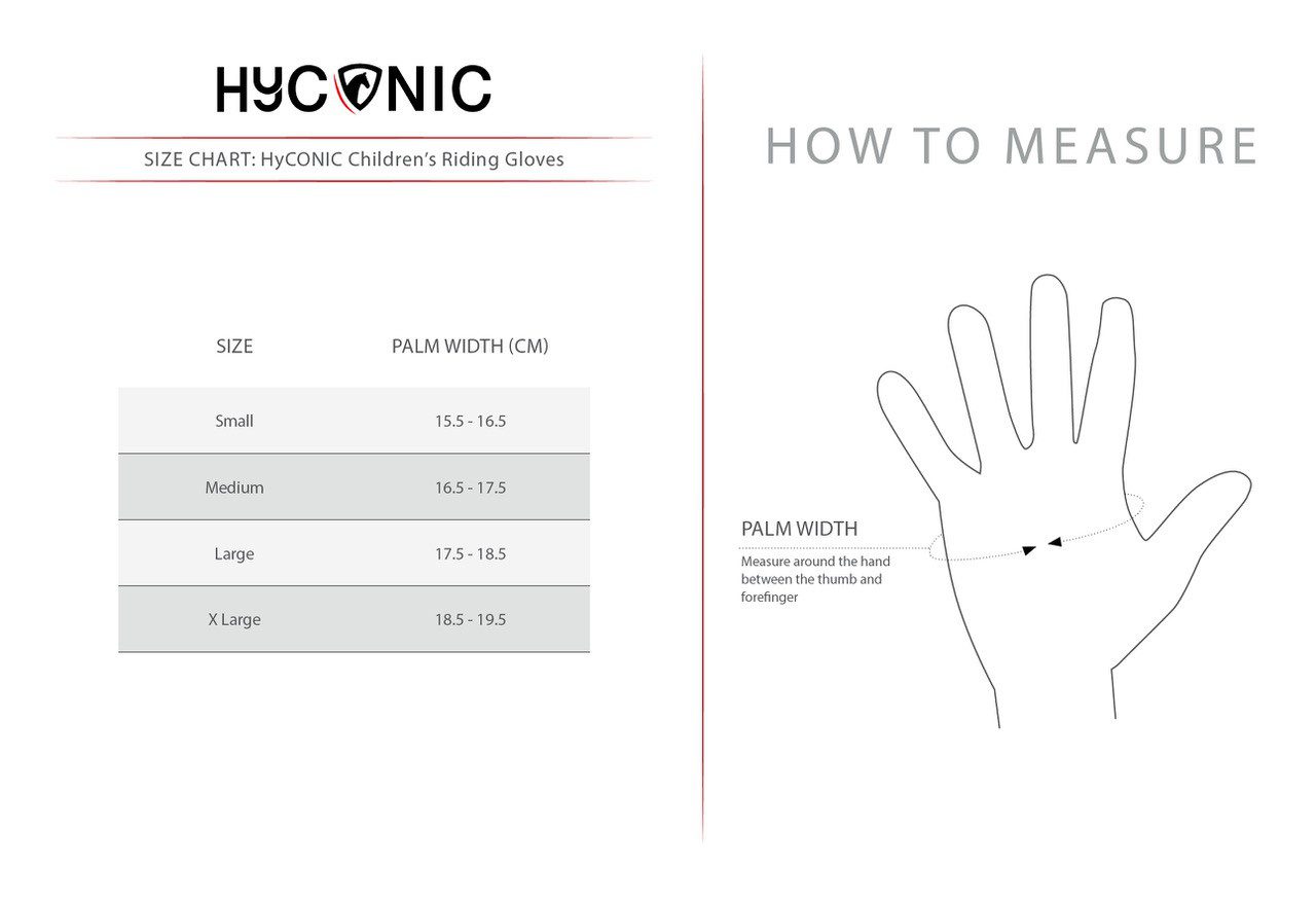 HY Equestrian Children's Riding Gloves -HyCONIC - Image 4