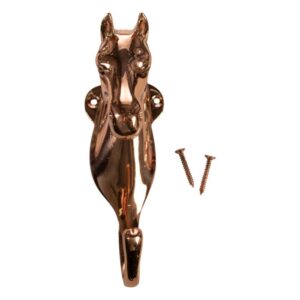 HKM Horse Head Hook Brass