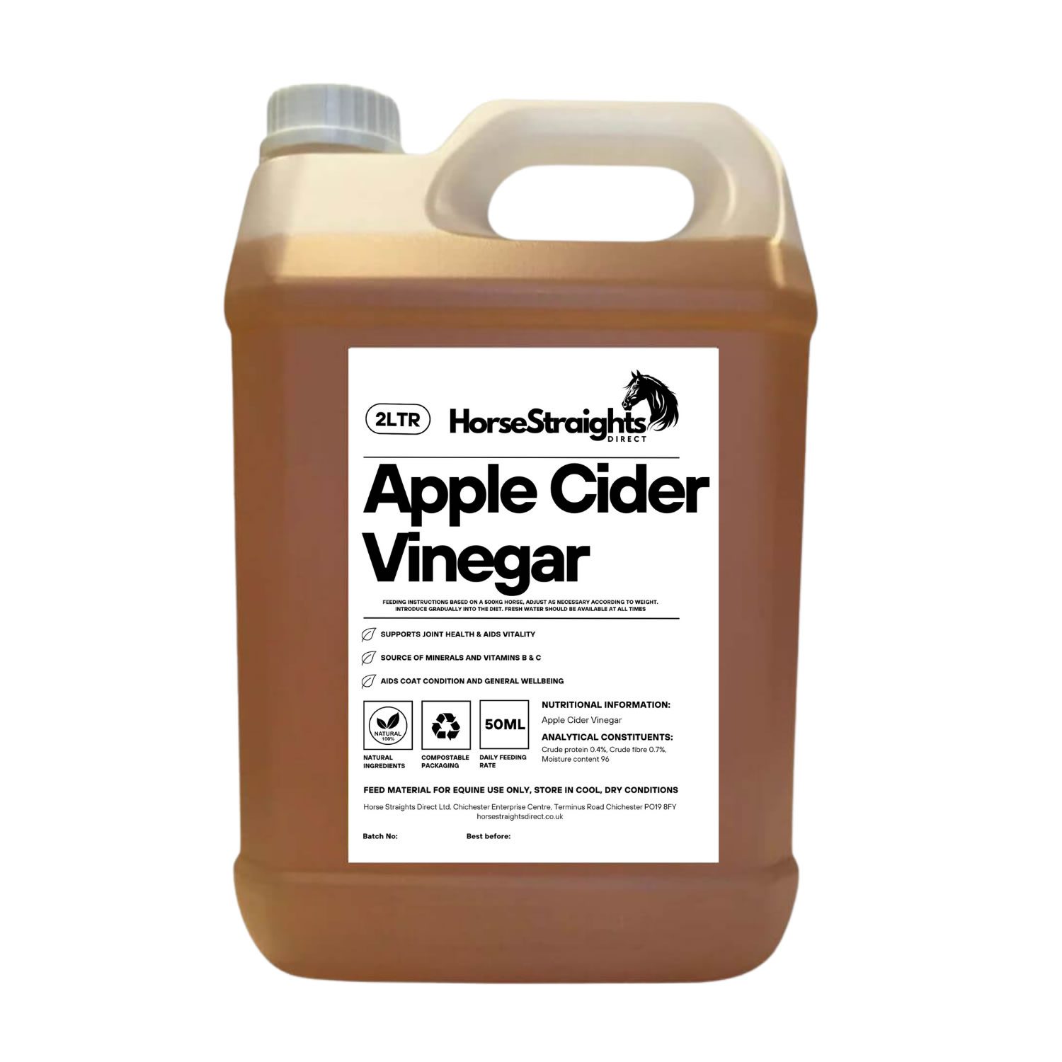 Horse Straights Apple Cider Vinegar 2 Litre