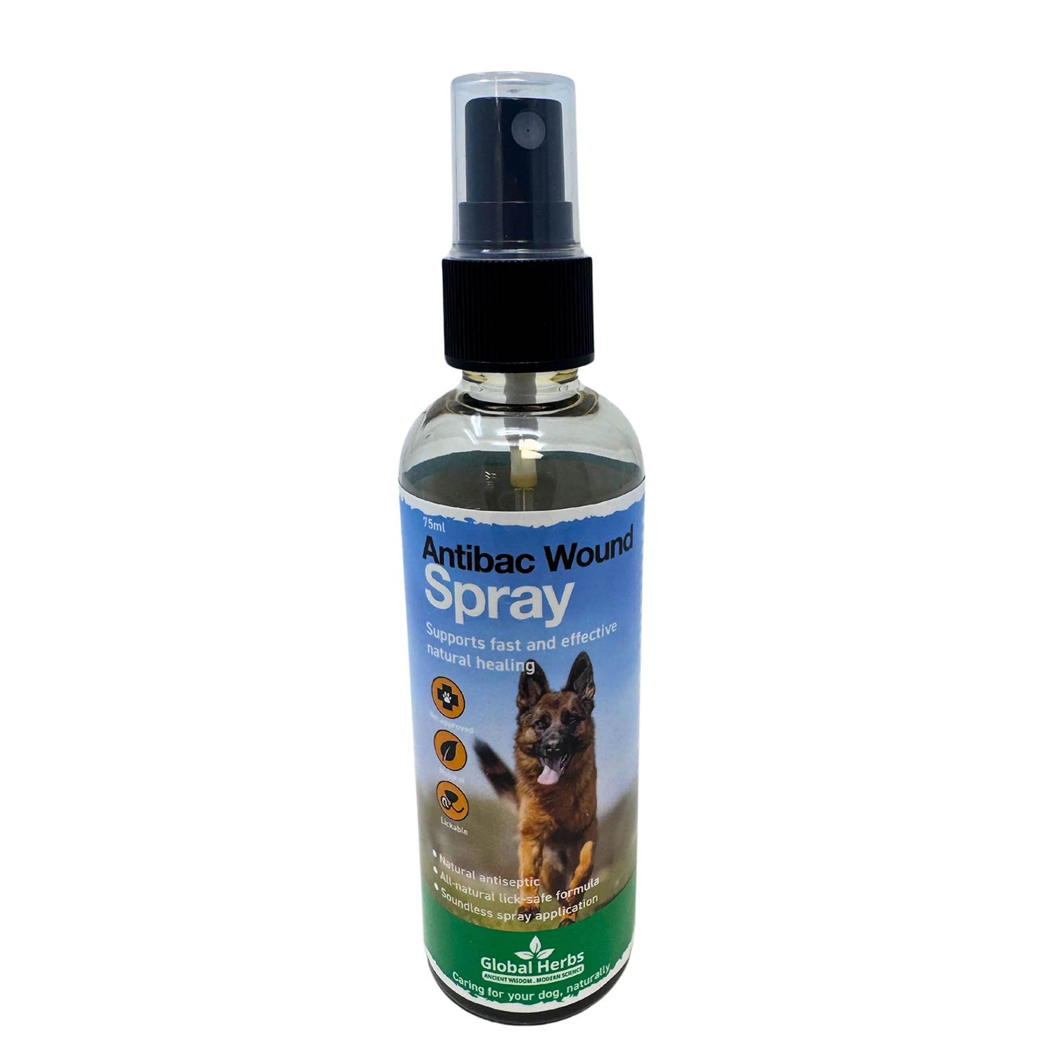 Global Herbs Canine Antibac Wound Spray 75ml