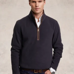 Holland Cooper Country Fleece Quarter Zip -Ink Navy